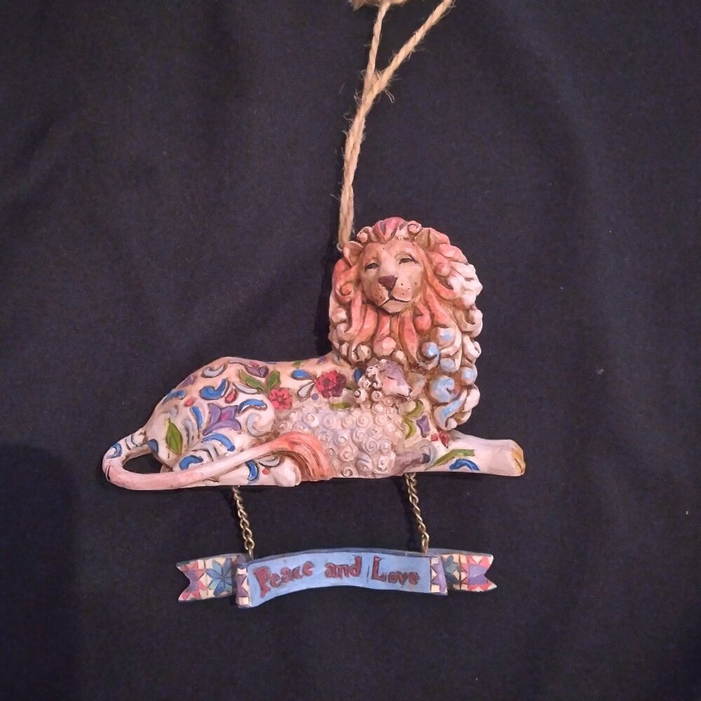 Jim Shore Peace and Love Lion and Lamb Collectable